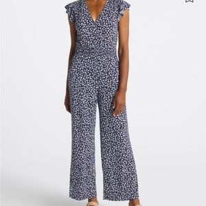 Flutter sleeve jumpsuit